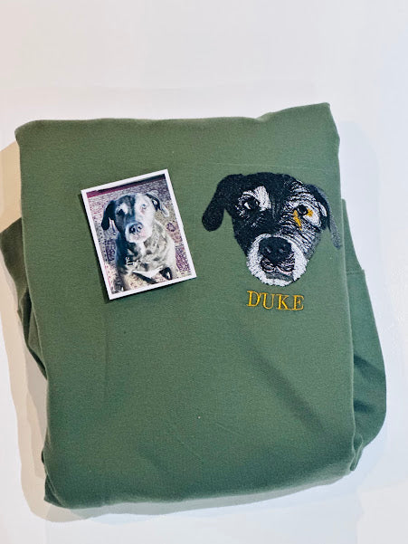 Kids/Youth Dog portrait embroidery